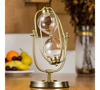 Clessidra in metallo vintage, Clessidra timer, clessidra, autoinstallato che può essere riempito con sabbia, vuota souvenir decorativo creativo for la decorazione 'ufficio(Bronze 4,L)