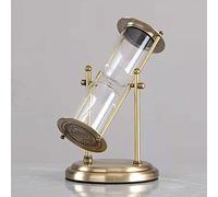 Clessidra in metallo vintage, Clessidra timer, clessidra, autoinstallato che può essere riempito con sabbia, vuota souvenir decorativo creativo for la decorazione 'ufficio(Bronze 2,L)