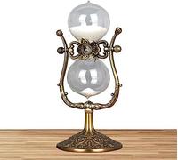 Clessidra in metallo vintage, Timer a clessidra, Orologio a sabbia a, Assistente gestione del tempo, Clessidra in metallo vintage 15 minuti / 30 60 Rotazione a 360° Grande(Bronze,60 minutes)