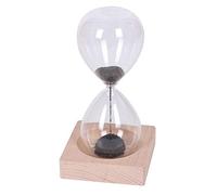 Clessidra magnetica 30 secondi cm 14x9 base legno calamita regalo scrivania