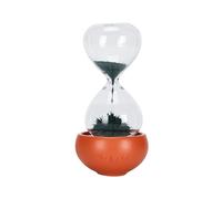 Clessidra magnetica bonsai, clessidra magnetica da 20 secondi con diffusore di aromi, timer a sabbia magica per ufficio, scrivania, decorazione per la casa (sabbia verde, arancione bensai A)