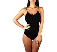 Clessidra Pacco da 2 Body Spalla Stretta Donna in Cotone Elasticizzato Made in Italy, Bodysuit, Cotone, Body Donna, Sottogiacca, Top, Body PD1211