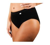 Clessidra Pacco da 3 Mutande Mestruali Donna in Cotone Elasticizzato PT577 (4, Nero)