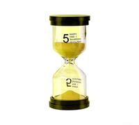 Clessidra per bambini con clessidra per imparare a usare le sabbie mobili da 5 minuti, per l'ufficio, la casa e l'artigianato, colore: giallo