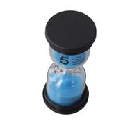 Clessidra Timer 5 Minuti per Bambini, Ufficio e Artigianato - Timer decorativo di apprendimento con sabbia gigante, compatto in plastica, intuitivo da usare come aiuto per la gestione del tempo (blue)
