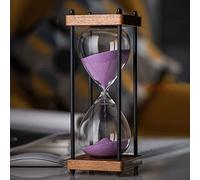 Clessidra, Timer di sabbia, Clessidra in vetro da 30 minuti Clessidra Clessidra Clessidra Timer Grande Moda Clessidra Colorata Clessidra Timer Retro Regalo Decorazione da scrivania(Purple,30 minutes)