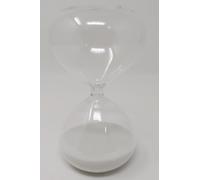 Clessidra Vetro 15 min Hourglass Sabbia Colore Bianca h cm 14 x 8 2525B Mint