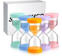 Clessidre colorate, Sabbia Timer, Timer dellorologio, Timer Sandglass Set 3 5 10 15 30 minuti, Clessidra Colorati Ideali per Bambini,la Casa, Gli Sport e i Giochi…