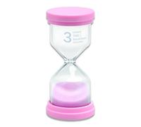 Clessidre, Timer Sabbia Timer Clessidra, Assistente di gestione del tempo, 3 Minuti Sandglass Sand Clock per Spazzolini, Può Essere Utilizzato Per Lavoro, Studio, Cucina,Rosa