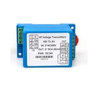 CLEUFWKO AC220 DC24V Trasduttore di Tensione CA Sensore di Tensione Trasmettitore Trasformatore Ingresso 0-300 V CA Uscita 0-5 V CC(24V_4-20MA_4 Wire)