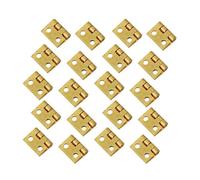 CLEUFWKO Cerniere in Metallo Piccole Mini Piccole da 10/20 Pezzi for Accessori for mobili in Miniatura 1/12 for Hardware Domestico(10pcs F with Screws)