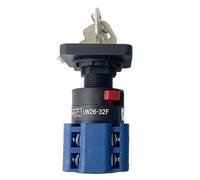 CLEUFWKO Serie LW26-32F 1-4 Strati con Chiave off ON Interruttore a camma di trasferimento Universale 32A Doppia Alimentazione Motore di commutazione Inversione(1P 4Terminals)
