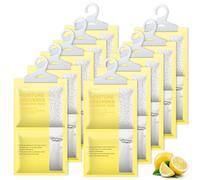 CLEVAST Assorbitore di umidità, confezione da 10 pezzi, sacchetto deumidificatore, inodore per armadio, appartamento, camera da letto, bagno (Giallo)