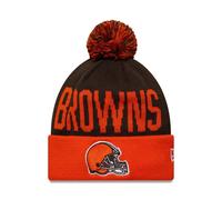 Cleveland Browns Berretto in maglia con risvolto NFL London Games, marrone