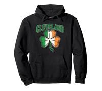 Cleveland Irlanda Irlanda Bandiera Ohio Midwest Giorno di San Patrizio Felpa con Cappuccio