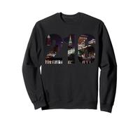 Cleveland Ohio 216 codice Area Skyline Felpa