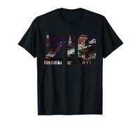 Cleveland Ohio 216 codice Area Skyline Maglietta