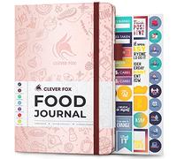 Clever Fox - Agenda alimentare giornaliera, agenda per tenere traccia delle calorie e dell'assunzione di nutrienti, aderisce a una dieta sana e raggiungere obiettivi di perdita di peso - Oro rosa