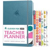 Clever Fox - Agenda per insegnanti - Planner per l'anno scolastico con calendari e piani di lezione - Libro di pianificazione per insegnanti per l'organizzazione in a casa - Non datato, 18 x