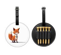 Clever Fox - Borsa portaoggetti per tee da golf, facile da trasportare e più efficiente per giocare a golf, colore: Nero