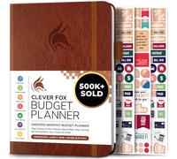 Clever Fox Budget Planner - Expense Tracker Notebook. Monthly Budgeting Journal, Finance Planner & Accounts Book to Take Control of Your Money. Undated - Start Anytime (Brown, A5 (14.25 X 21 cm))