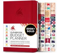 Clever Fox Budget Planner - Expense Tracker Notebook. Monthly Budgeting Journal, Finance Planner & Accounts Book to Take Control of Your Money. Undated - Start Anytime (Red, A5 (14.25 X 21 cm))