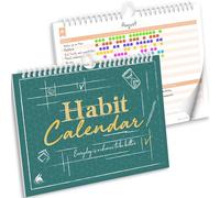 Clever Fox Calendario delle abitudini - Habit Tracker ispiratore per abitudini atomiche - Diario colorato per pianificare abitudini e obiettivi per aumentare la produttività e diventare il tuo sé