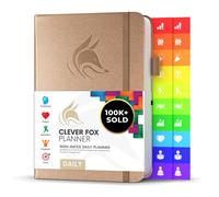 Clever Fox Daily Planner - Notebook di pianificazione non datata con programma orario e lista di cose da fare - Organizzatore di attivit e lavoro di