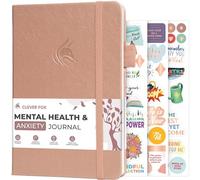 Clever Fox Diario di salute mentale e ansia - Rivista CBT guidata con suggerimenti per auto-aiuto e sollievo dallo stress - Monitoraggio dell'umore e delle emozioni (oro rosa)
