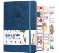 Clever Fox Diario di studio biblico, quaderno per appunti della chiesa, kit per prendere appunti e diario, regali religiosi e accessori basati sulla fede (blu mistico)