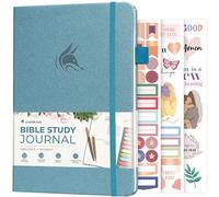 Clever Fox Diario di studio biblico, quaderno per appunti della chiesa, kit per prendere appunti e diario, regali religiosi e accessori basati sulla fede (acquamarina)