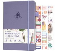Clever Fox Diario di studio biblico, quaderno per appunti della chiesa, kit per prendere appunti e diario, regali religiosi e accessori basati sulla fede (lavanda)