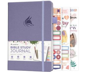 Clever Fox Diario di studio biblico, quaderno per appunti della chiesa, kit per prendere appunti e diario, regali religiosi e accessori basati sulla fede (lavanda)