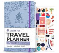 Clever Fox Diario di viaggio - Organizzatore di viaggi per donne, uomini e coppie, diario di viaggio, dura 5 viaggi, formato A5 (Periwinkle, formato tascabile (9,4 x 17 cm)