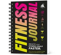 Clever Fox Diario per fitness e allenamento, diario giornaliero per monitorare i tuoi sollevamenti, cardio, monitoraggio del peso corporeo, rilegatura a spirale, copertina laminata, pagine spesse,