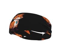 Clever Fox, fascia elastica per yoga, sport, fitness, corsa, basket, unisex, per assorbire il sudore