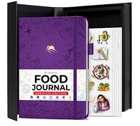 Clever Fox Food Journal Premium - Registro giornaliero dei pasti con contatore delle calorie - Dieta nutrizionale, dieta, perdita di peso e diario bariatrico (viola)