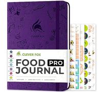 Clever Fox Food Journal Pro - Dieta & Wellness Planner per donne e uomini - Diario per la perdita di peso con contacalorie - registro degli alimenti per tenere traccia di pasti, esercizi e perdita di