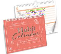 Clever Fox Habit Calendar - Habit Tracker Inspirational per Abitudini Atomiche - Diario colorato per pianificare abitudini e obiettivi per aumentare la produttività e diventare il tuo sé migliore - 24