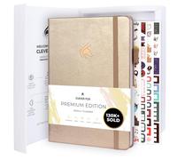 Clever Fox Planner Premium - Agenda settimanale e mensile non datata per produttività e gestione del tempo, A5 (perla)