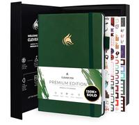 Clever Fox Planner Premium - Agenda settimanale e mensile non datata per produttività e gestione del tempo, A5 (verde foresta)