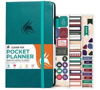 Clever Fox Pocket Planner Settimanale - Planner e calendario mensile senza data per aumentare la produttivit Mini Planner Perfetto per la borsa
