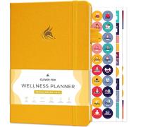 Clever Fox Wellness Journal - Diario settimanale e giornaliero per la salute e il benessere, diario alimentare e pianificatore dei pasti, per contare le calorie, taccuino per il monitoraggio delle