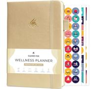Clever Fox Wellness Journal - Diario settimanale e giornaliero per la salute e il benessere, diario alimentare e pianificatore pasti, diario per contare le calorie, taccuino per il monitoraggio delle