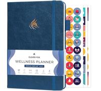 Clever Fox Wellness Journal - Diario settimanale e giornaliero per la salute e il benessere, diario alimentare e pianificatore dei pasti, per contare le calorie, taccuino per il monitoraggio delle