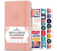 Clever Fox Wellness Planner, diario settimanale e giornaliero per la salute e il benessere, diario alimentare e pianificatore dei pasti, per contare le calorie, taccuino per il monitoraggio delle