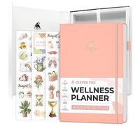 Clever Fox Wellness Planner Premium - Diario giornaliero per sostenere la salute, la nutrizione e l'esercizio fisico, diario di vita sana con monitoraggio di pasti, esercizi e abitudini, dura 3 mesi