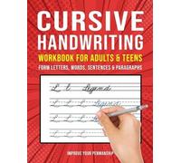 Clever Kid Publishi Cursive Handwriting Workbook for Adults and Tee (Tascabile)