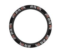 CLEVER LEMUR, coprivolante universale da 38,1 cm, antiscivolo, assorbe il sudore,