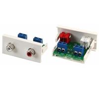 CLEVER LITTLE BOX - Conec2 2x Modulo Phono Snap-In per terminale a vite